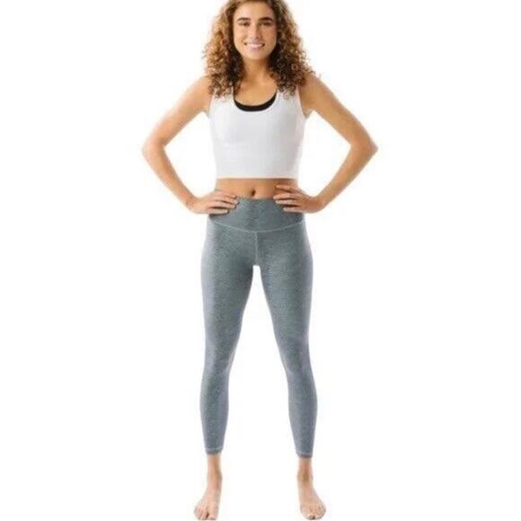 Zyia Active Light Teal Everglades Supreme High Rise 8/10 Snake Print Leggings - Picture 1 of 8